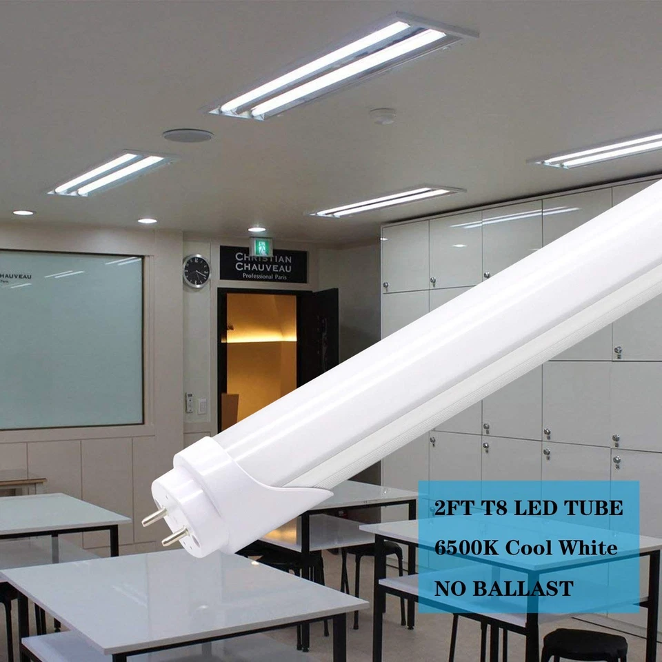 T8 T10 T12 2ft LED Light Tube - 8W 24 Inch Led Fluorescent Tube Replacement, ... - Image 2 of 4