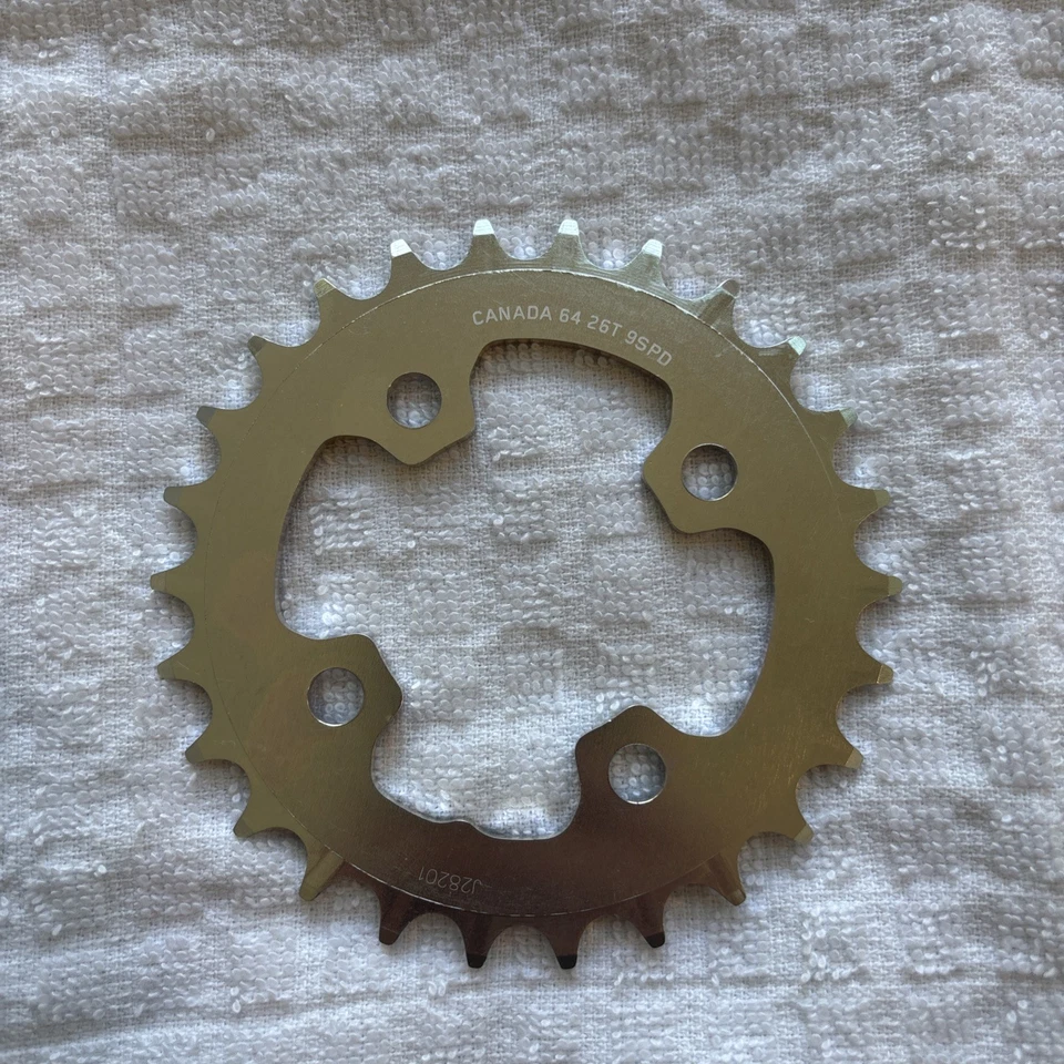 Race Face Canada Race Ring 26T x64BCD MTB Chainring NEW/NOS-4H-Alloy 3x9-Spd-NIB - Image 4 of 4