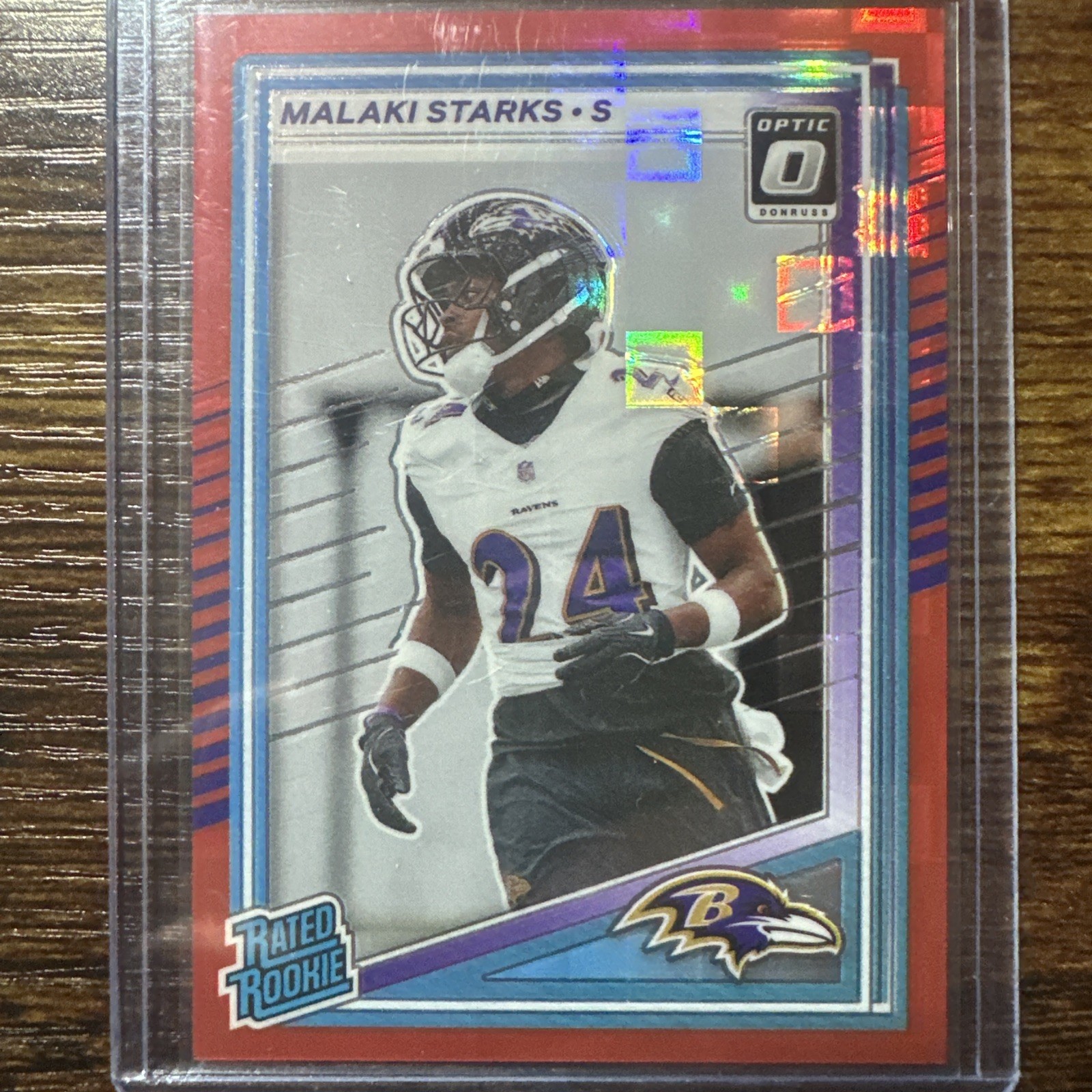 2025 Panini Donruss - Rated Rookie Malaki Starks Press Proof Red RAVENS