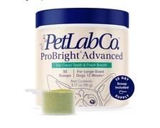 PetLab Co. ProBright Advanced Dental Powder - Dog Breath Freshener - Teeth Clean
