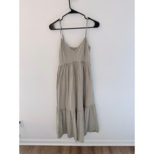 American Eagle Maxi Tired Sage Green Maxi Dress-Size S