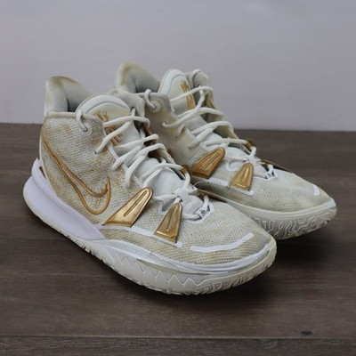 Nike Kyrie 7 Basketball Shoes Sneakers White Gold DA7567-991