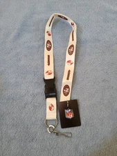 Pro Specialties Group NFL San Francisco 49ers Lanyard, Detachable Buckle, NEW 