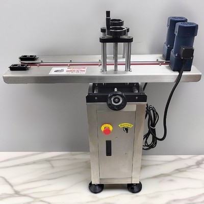 Electric Bottle Clamping Conveyor for Circular/Square Bottles Jars 220V 2 Motors