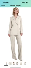 YILOTE 4.0 4.0 out of 5 stars (64) Women's 2 Piece Suit Two Button Beige Size XL