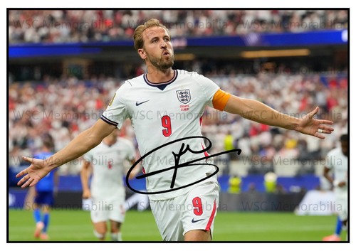 11048. Harry Kane Signed Pictures (A4 Prints) Bayern England Tottenham etc.