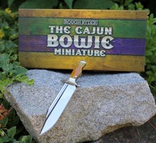 Rough Ryder nóż MINI CAJUN BOWIE miniaturowy nóż uchwyt kostny