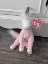 TY Beanie Baby Retired Charmer The Unicorn 2002 With Tags