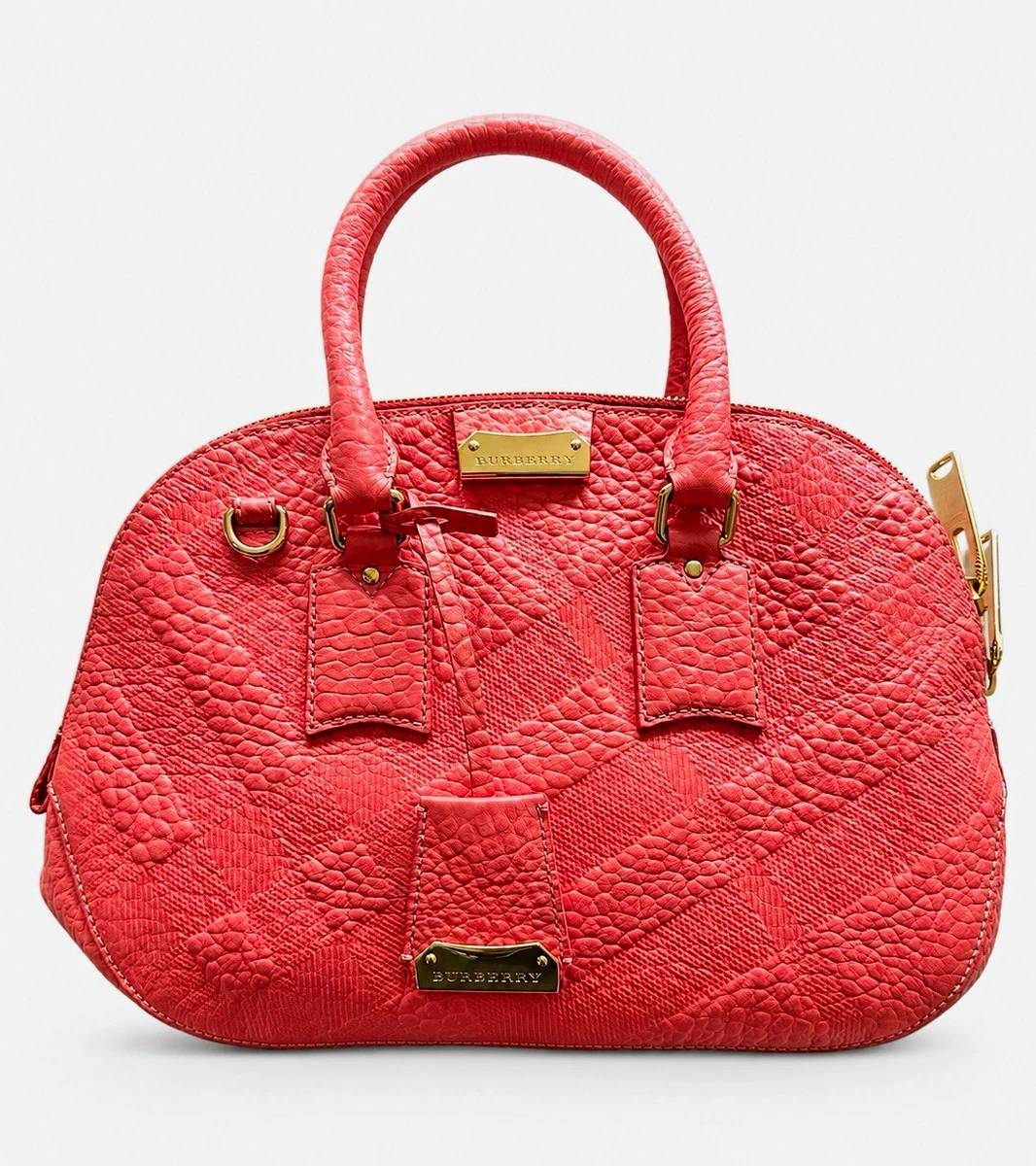 ✨美品✨BURBERRY バーバリー キルティング ミニ ハンドバッグ レッド Burberry Leather Exterior Red Bags & Handbags for Women for sale