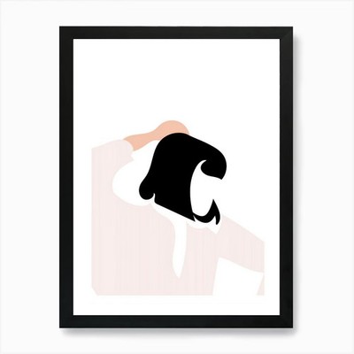 Mia Wallace Pulp Fiction Tanz Kunst gerahmtes Wandbild Poster Leinwanddruck Bild