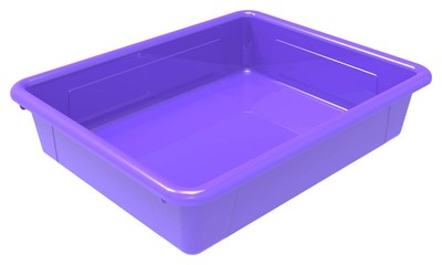 School Smart Sturdy Plastic Storage Tray, Multifunctional Design for Classroo...