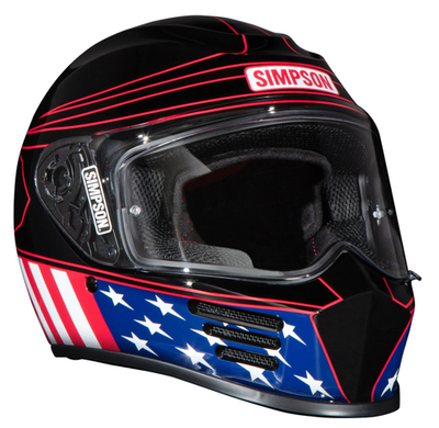 Simpson Motorcycle Speed Bandit Helmet - Americana Classic | eBay