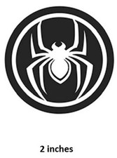 White Spider-man Logo Decal Wall Art Decor Marvel Peel  Stick Wallpaper Sticker