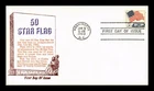 US COVER FLAG OVER WHITE HOUSE 5C FIRST DAY ISSUE KHOL KRAFT CACHET