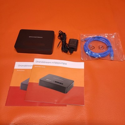 Grandstream HT812 Analog Telephone Adapter ATA VoIP 2 FXS Ports 2 SIP Profiles