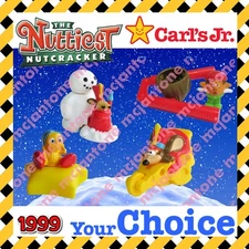 Carl's Jr. 1999 NUTTIEST NUTCRACKER Christmas MOVIE Mouse King YOUR Toy CHOICE