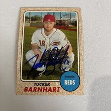 Tucker Barnhart  2017 Topps Heritage #245 Cincinnati Reds Autographed Signed