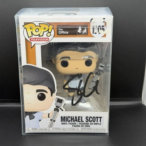 Steve Carell Signed Michael Scott #1005 Funko Pop The Office COA Verified