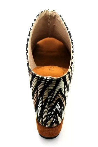 Jeffrey Campbell Virgo UK 3 EU 36 Tan Hidden Wedge Platform Peep Toe Sandals - Picture 7 of 9
