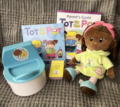 Tot On The Pot Potty Training, Play Based Learning with Doll, Toy Potty and Book