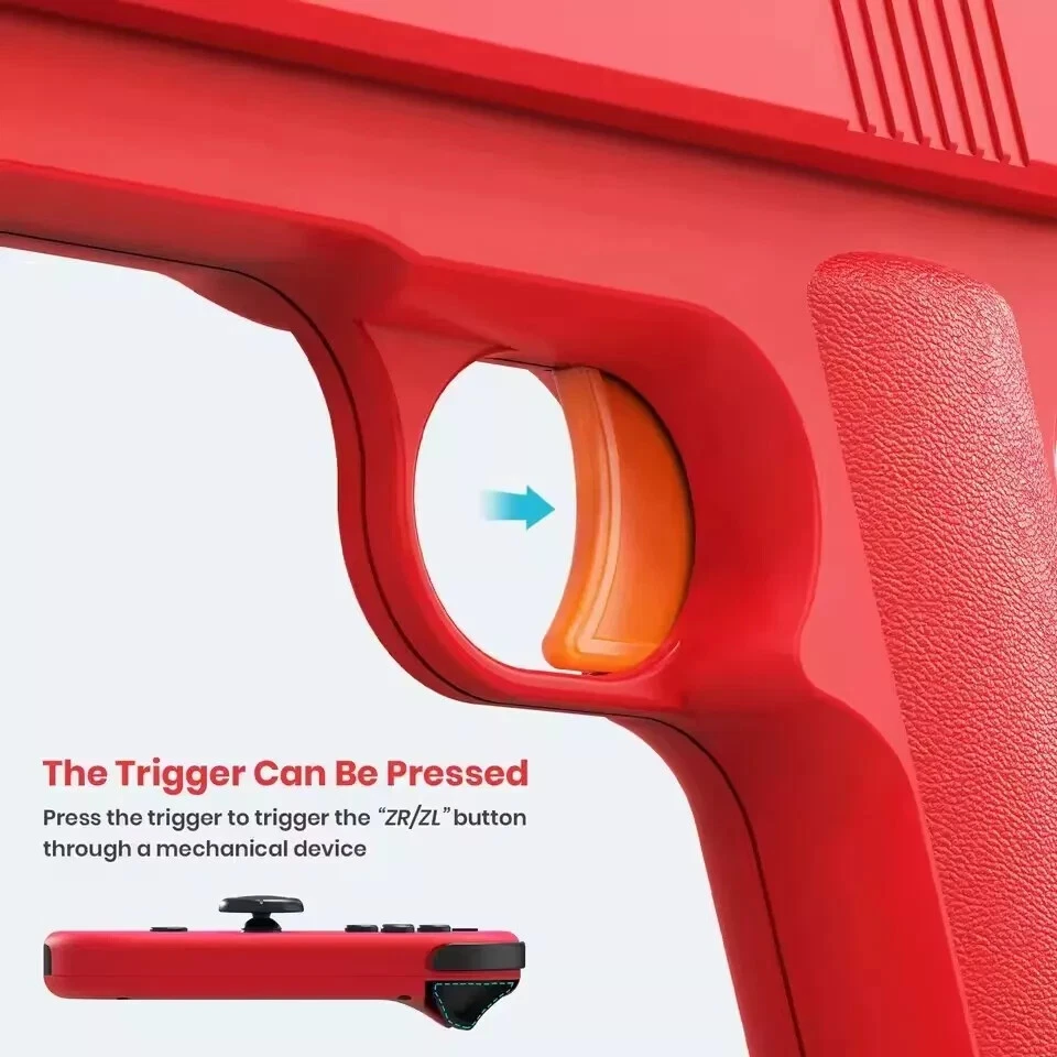 2Guns Nintendo Switch/OLED Joy-Con Shooting Game Controller Motion Grip Shooter - Image 2 of 4