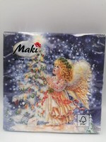 20 Servietten Weihnachten Engel Am Tannenbaum Heiligabend Deko Advent