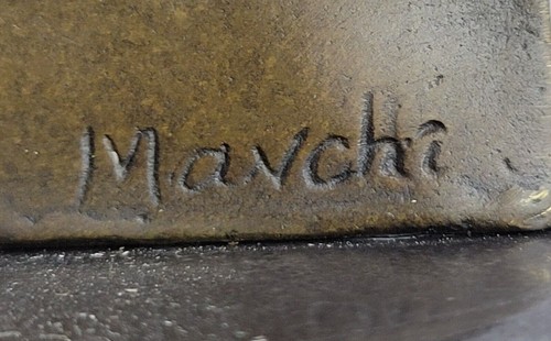 Mavchi Rare Original John F Kennedy Sculpture Bronze JFK Figure Bust Statue Art - Picture 10 of 10