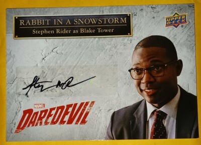   2018 UD DAREDEVIL STEPHEN RIDER AUTOGRAPH BLAKE TOWER   SS-RI
