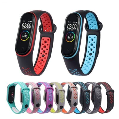 Correa Transpirable De Reloj Xiaomi Mi Band 3, 4, 5, M3 M4 Plus Silicona  Deporte