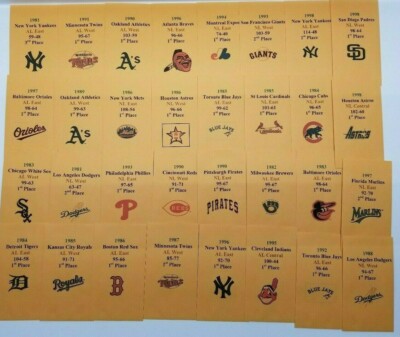 Strat-O-Matic Baseball 1980s 1990s Diamond Set A & B Complete Storage Envelopes