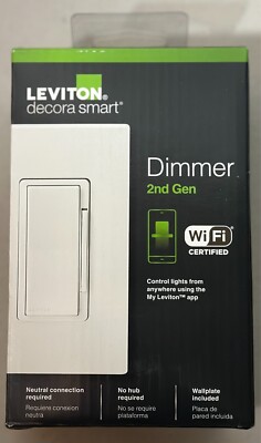 Leviton Decora Smart Dimmer 2nd Gen - WiFi Certified