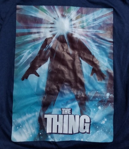 VTG The Thing Horror Movie Promo Shirt Mens M Universal Studios Original 80's - Picture 2 of 6