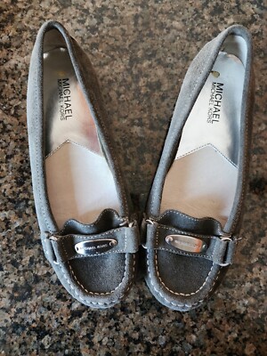 Women's Michael Kors Plate Driver Slip on Loafers Moccasins