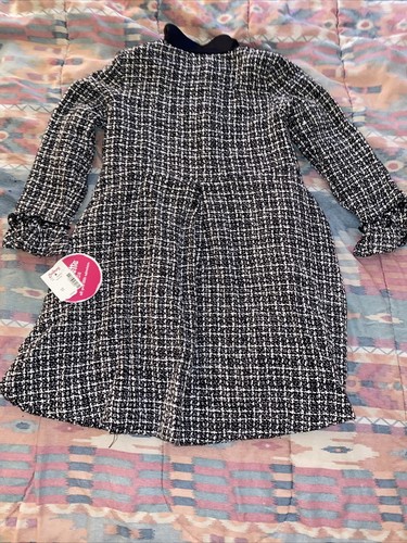 NWT-Nanette kids Girls Warm Dress Coat Winter Parka With Bows Button front - Picture 8 of 11