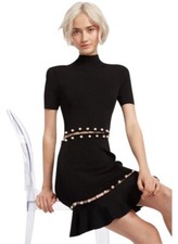 Alice + Olivia Evelyn Pearl Fit-&-Flare Size XS NWOT