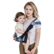 Baby Sling Carrier with Hip Seat - Breathable  Adjustable Anti-Slip Design f...