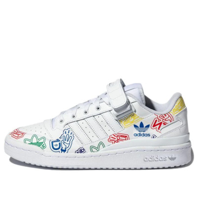 new men's 11 Adidas originals forum low shoes/sneakers ''all over print'' GW4922
