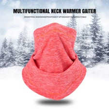 Winter Fleece Neck Warmer Gaiter Windproof Ski Face Mask Scarf for Cold Weather