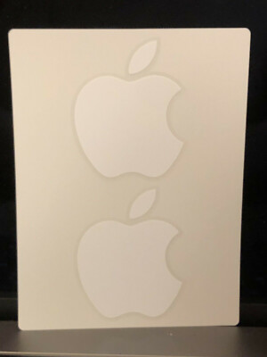 APPLE Logo Decals x2 Genuine OEM iPhone iPad MacBook Pro Authentic ...