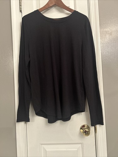 SO Camicia Nera Manica Lunga T-Shirt Taglia XL Abito Crew Preferito Sottocamicia - Foto 14 di 17
