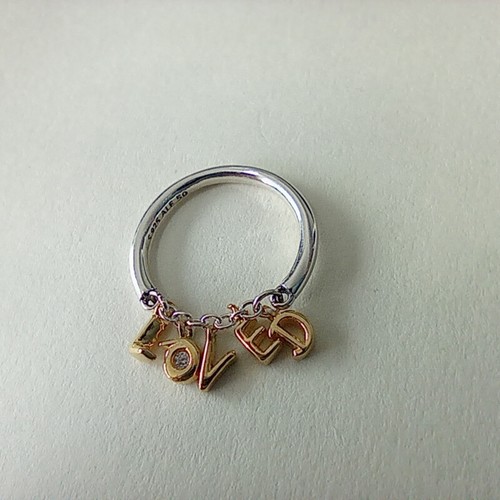 Loved Script Ring Pandora S925 ALE UK mit Etui - Bild 2 von 4