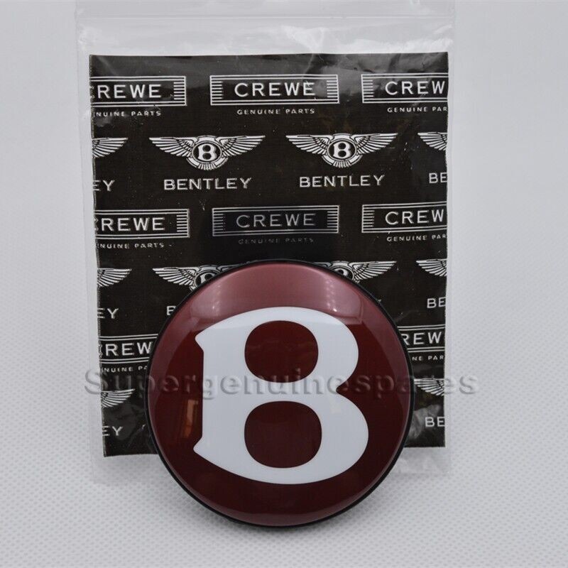 Genuine Bentley Continental GT Flying Spur V8 Wheel Center Cap Red