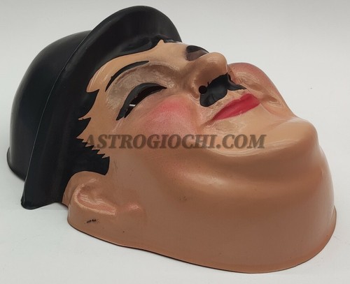 CARNEVALE MASCHERA OLLIO VINTAGE 70 SARTI NEW NEVER USED COSPLAY LAUREL HARDY - Picture 3 of 4