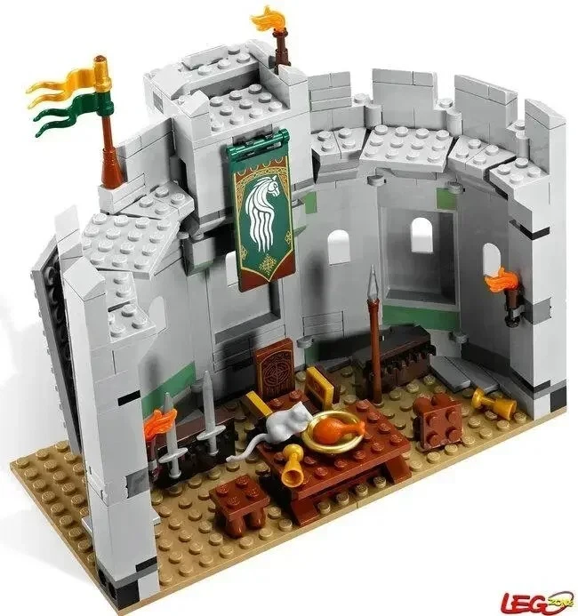 NEW USA LOTR Hobbit Helms Deep 9474 1368PC Building Block Set Toy W/Figures - Image 3 of 4