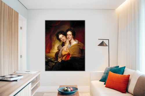 Rembrandt Portrait The Sisters FRAMED CANVAS PAINTING ART PRINT 520 - Picture 4 of 10