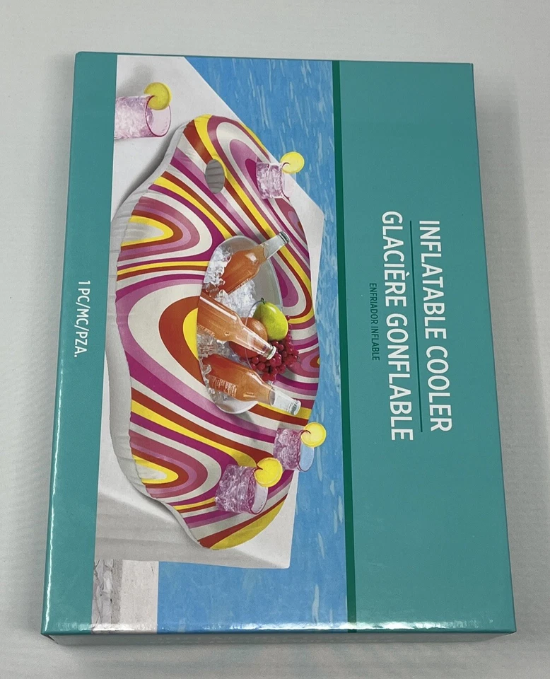 Refrigerador Inflable Retro Verano Años 60 70 Luau Tema Fiesta Decoración Foto 3 de 3