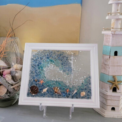 宝物♡Sea glass art Sea glass art pictures