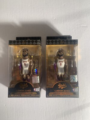 Funko Gold LeBron James Lakers 'Chase White Jersey' Premium Vinyl 5'' Figure Lot