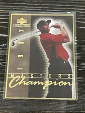 2001 Upper Deck Golf Tiger Woods e-Volve Auto Rookie Card 19