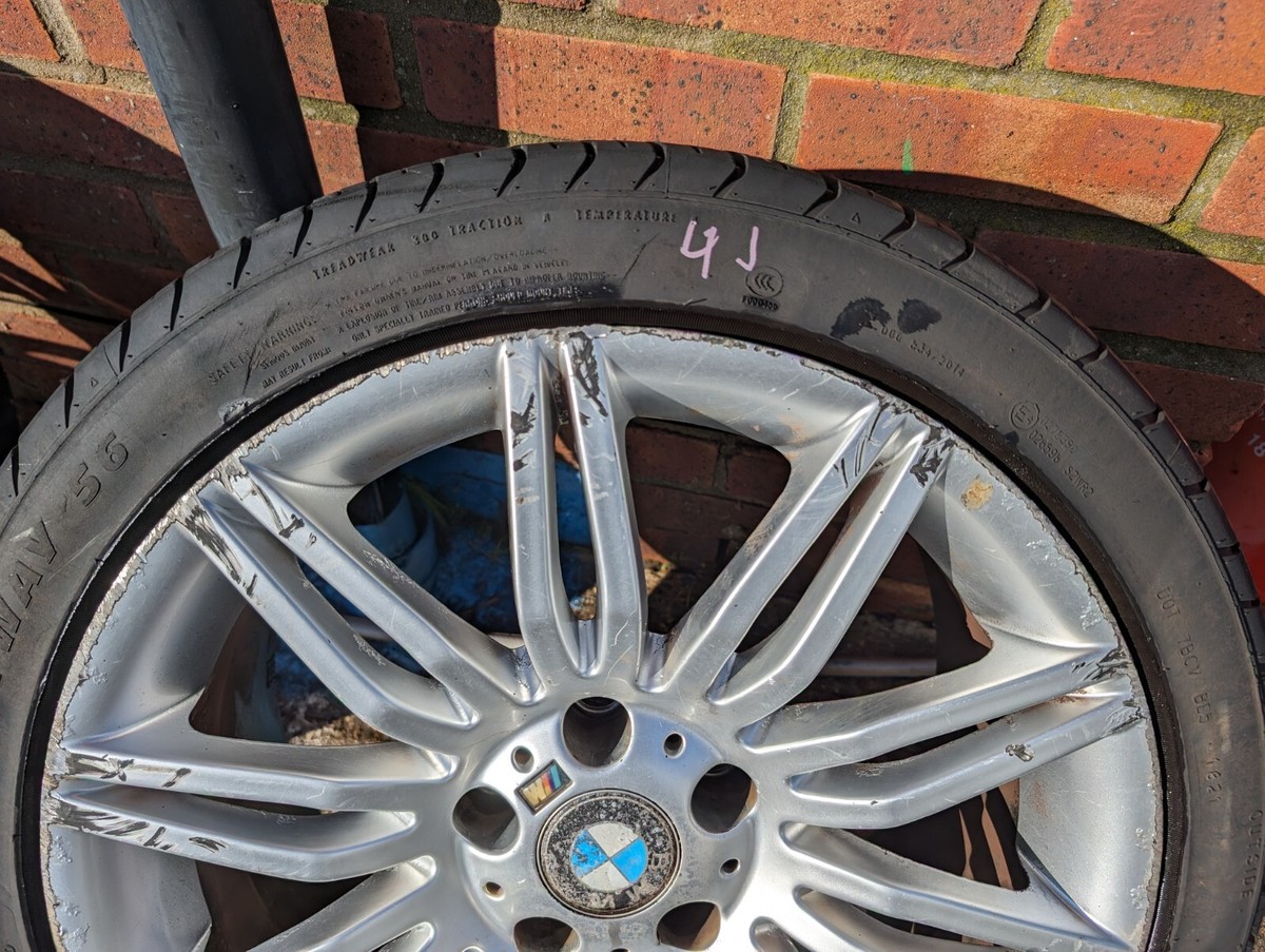 BMW 5 SERIES E60 E61 18 INCH ALLOY WHEEL SPYDER 245/40R18 8.5J E20
